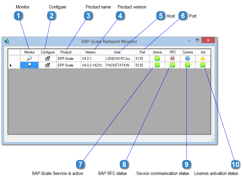 ERP-Scale Network Monitor